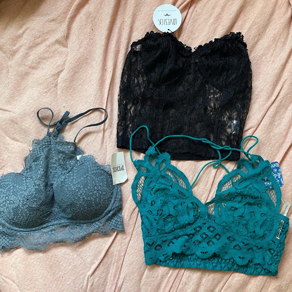 NWT bralette bundle!